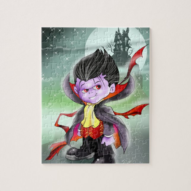 Dix petits monstres : Vladimir le puzzle des vampi (Vertical)
