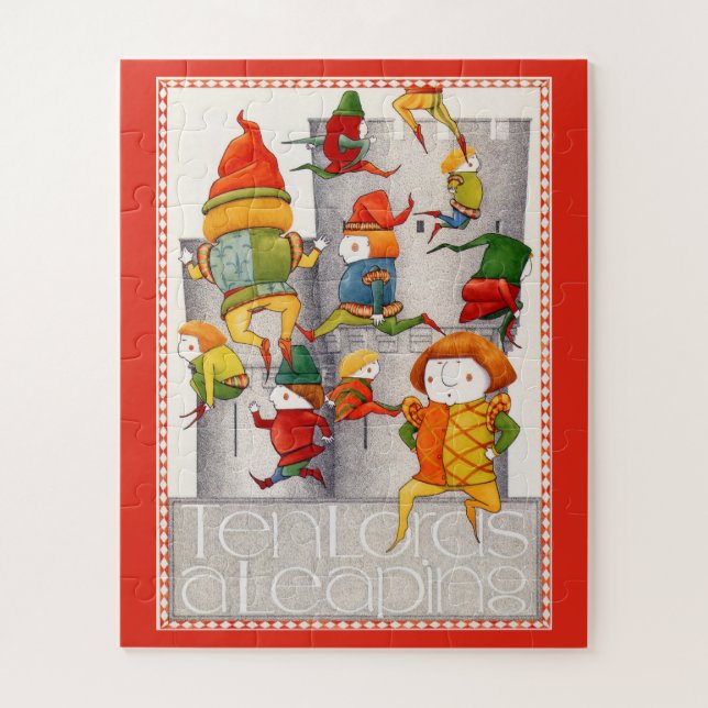DIX SEN LORDS A LEAPING 16x20 Big Pieces Puzzle (Vertical)