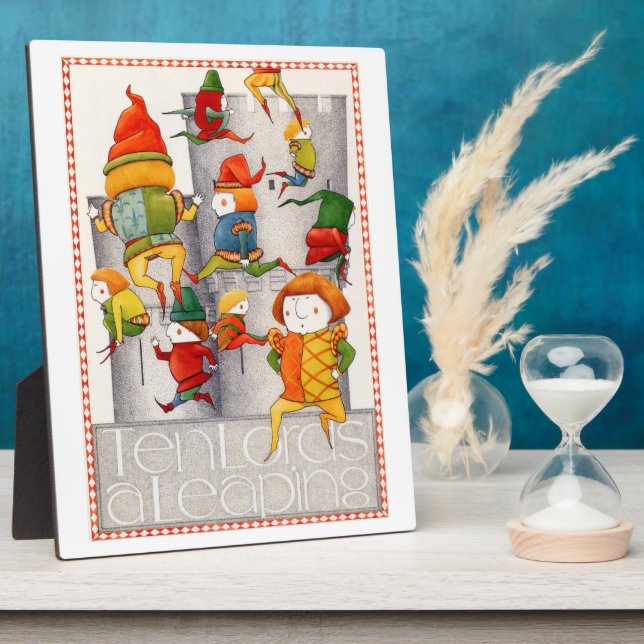 DIX SEN LORDS A LEAPING 8x10 Plaque en bois + Ease (Côté)