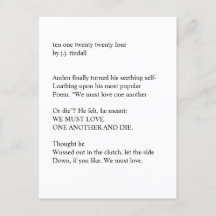 dix un vingt vingt quatre Carte postale