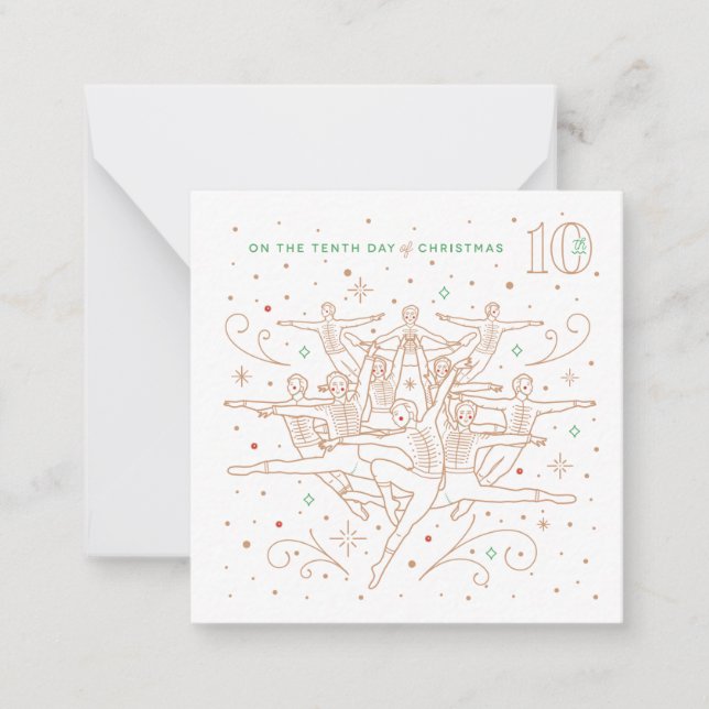 DIXIÈME JOUR DE NOËL / Carte de correspondance (Devant)