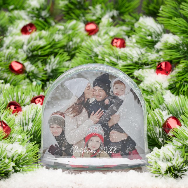 DIY Snow Globe - Custom Photo & Text (Noël)