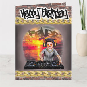 DJ carte d'anniversaire