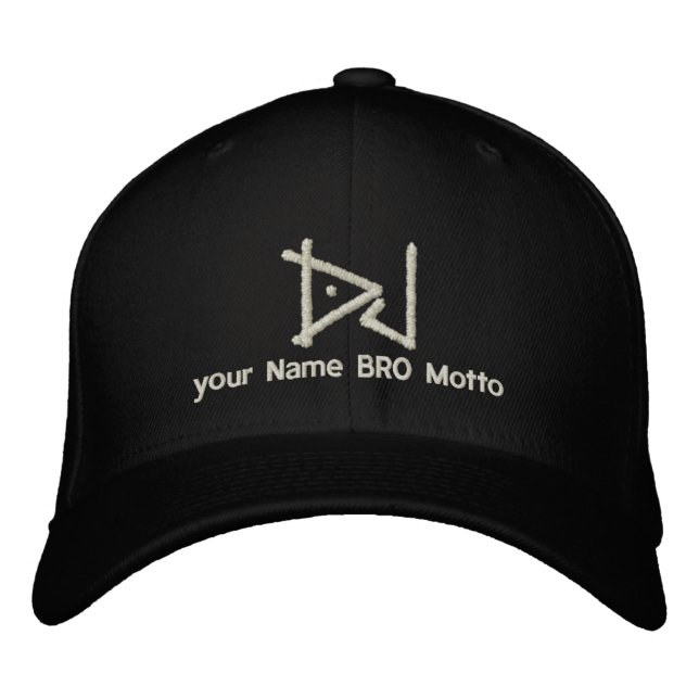DJ Casquette personnalisable Votre propre texte Br (Devant)