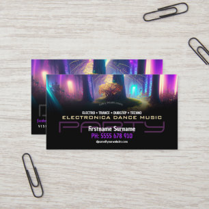 DJ Dance Magique Forest Lights Carte de visite