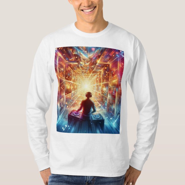 DJ dans un T-shirt Maze miroir (Devant)