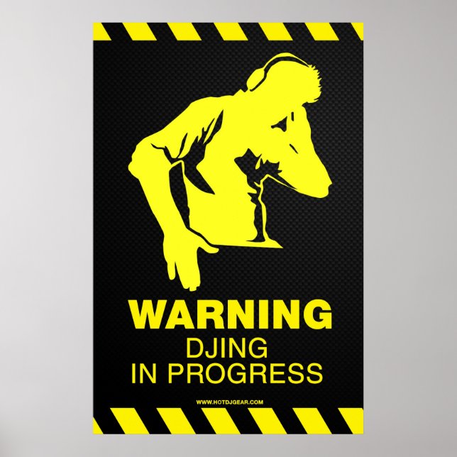 DJ En Cours - DJ Poster Tourne-disque Deck (Devant)