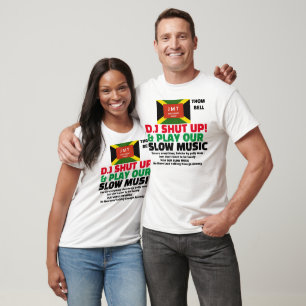 DJ FERME ET JOUER MUSIQUE LENTE T-Shirt de base ma