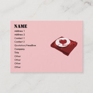 DJ Heart Tourne-disque Cartes de visite