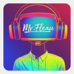 DJ M. Flean autocollant
