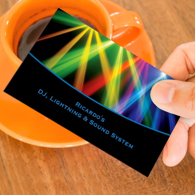 DJ Music Uplighing Carte de visite (Créateur téléchargé)