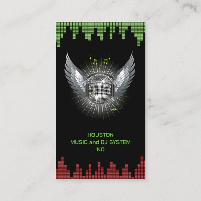 DJ Night Club Carte de visite (Devant)