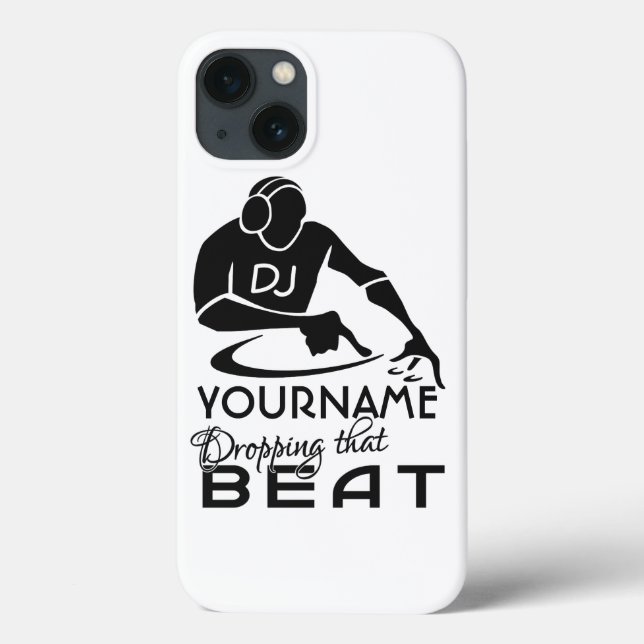 DJ nom personnalisé & coques couleur (Verso)