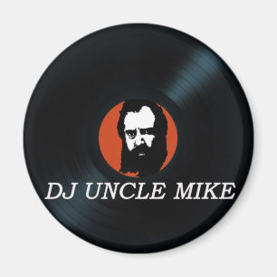 DJ UNCLE MIKE VINYL RECORD aimant frigo