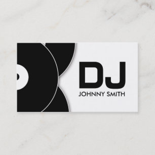 DJ Vinyl Record Music Carte de visite