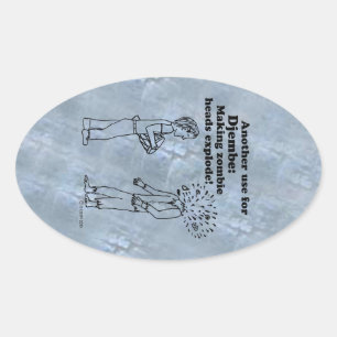 Djembe fait exploser le Sticker ovale Zombies
