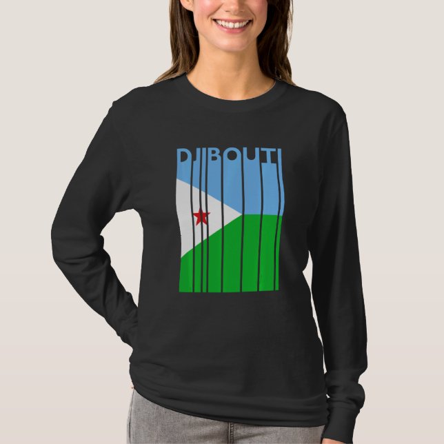 Djibouti T-shirt Vintage djiboutien T-shirt Va (Devant)