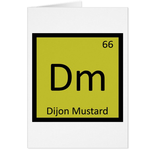 Dm - Chimie de la Moutarde de Dijon Symbole du Tab (Devant)