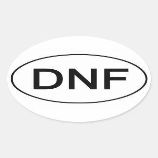 DNF - N'A Pas Terminé Funny Running Sticker