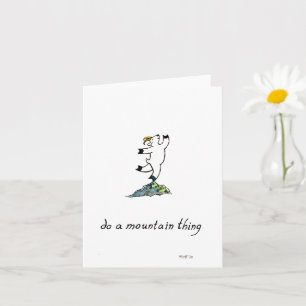 "Do A Mountain Thing", carte de voeux vierge