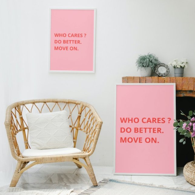 Do Better Move On Wall Art Print Funny Art Poster (Créateur téléchargé)