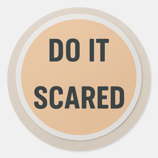 DO IT SCARED Sticker (Devant)