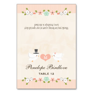 do-it-yourself Cartes de place pour les Inséparabl