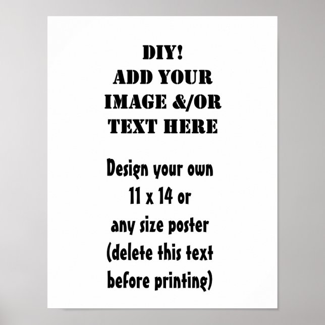 do-it-yourself Concevez votre propre affiche (Devant)