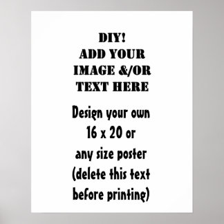 do-it-yourself Concevez votre propre affiche 16 x 