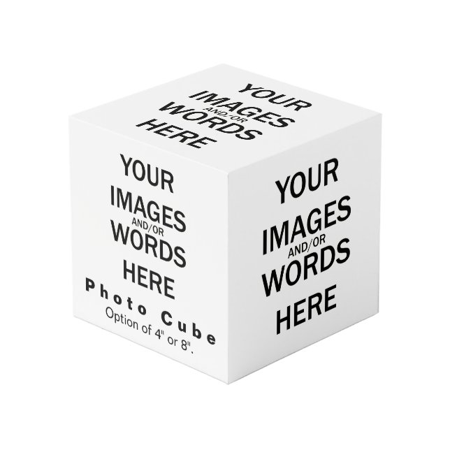 Do-it-yourself - Cube 4" en photo (Angle devant)