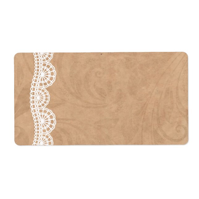 do-it-yourself dentelle Vintage Étiquettes de adre (Devant)