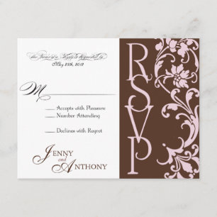 do-it-yourself Elegant simple RSVP en chocolat et 