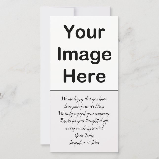 do-it-yourself - Insertion photo Mariage Merci (Devant)