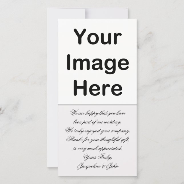 do-it-yourself - Insertion photo Mariage Merci (Devant)