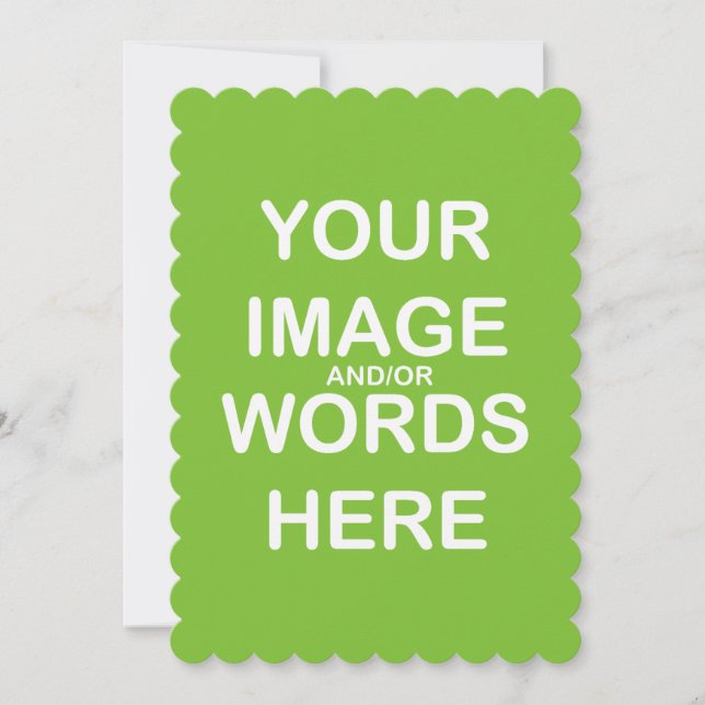 do-it-yourself - Invitations / RSVP 5X7 Scalloped (Devant)