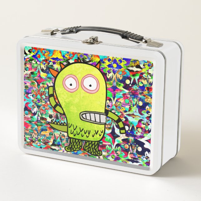 do-it-yourself NOM HAPPY MONSTER Metal Lunchbox (Devant)