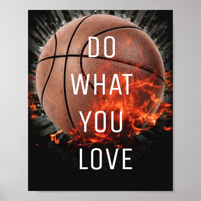 Do What You Love Basketball Poster (Devant)