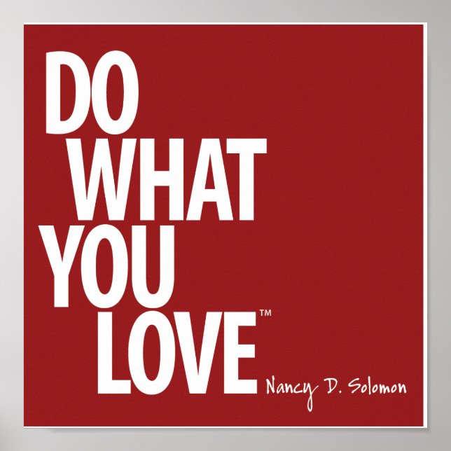 Do What You Love Poster (Devant)