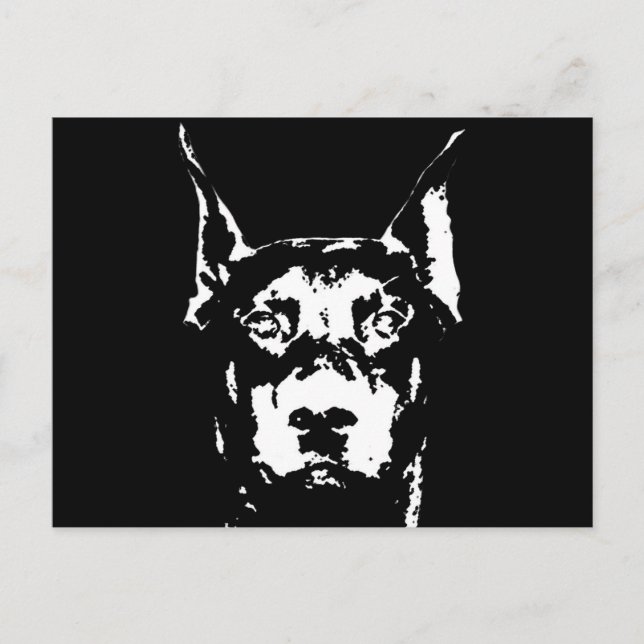 Doberman Cadeaux - Carte postale (Devant)