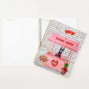 Doberman Chien Valentine's Day Kissing Booth