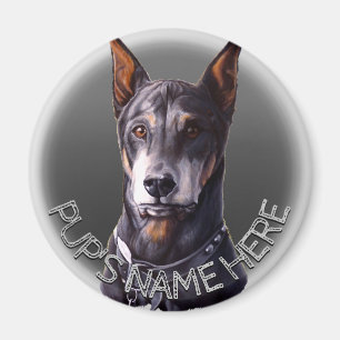 Doberman Magnets personnalisable Chien Frigo Magne