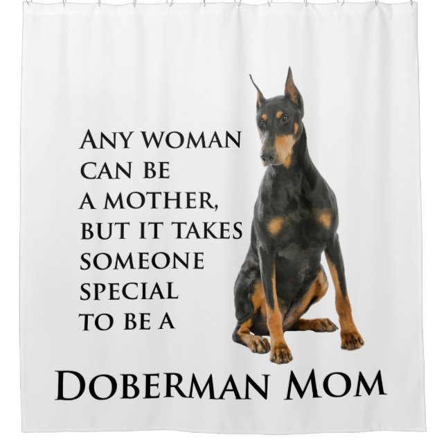 Doberman maman rideau de douche (Devant)