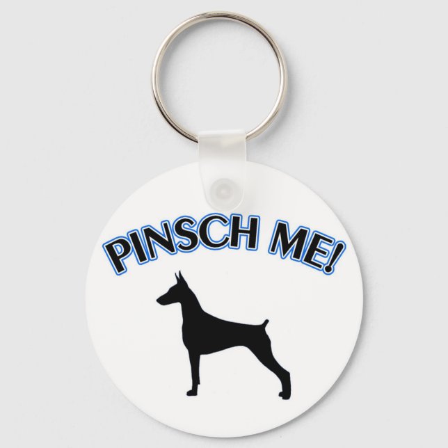 DOBERMAN "PINSCH ME !" PORTE-CLÉ (Recto)