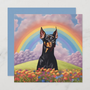 Doberman Pinscher Dog Rainbow Bridge Nom personnal