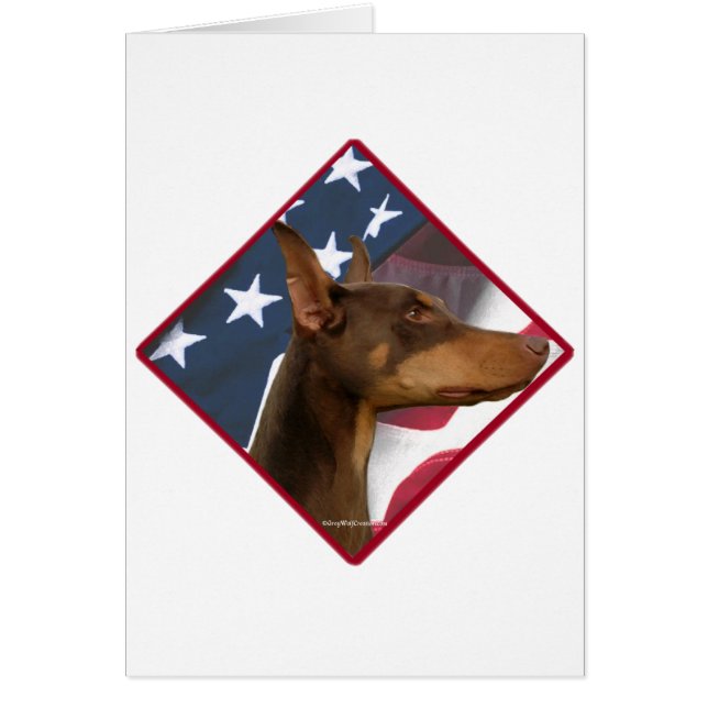 Doberman Pinscher Drapeau 2 (Devant)