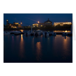 Dock Street, Cedar Key, Floride, la nuit
