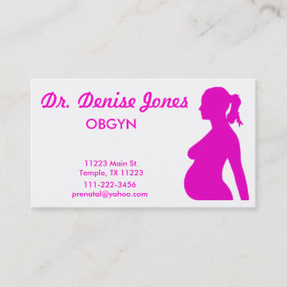 Docteur carte de visite d'OBGYN