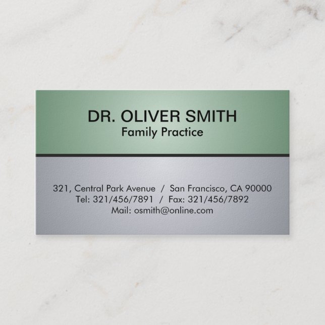 Docteur - cartes de visite (Devant)