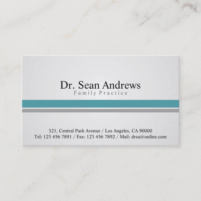 Docteur - cartes de visite (Devant)