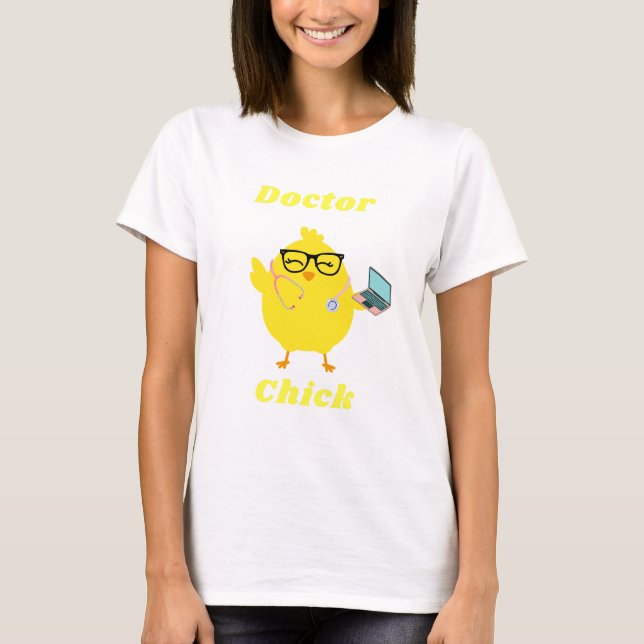 Docteur Chick Funny T-shirt Pâques Médicale (Devant)